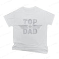 Top Dad Letter Print T-shirt, Men's Casual Comfy Short Sleeve Crew Neck Tees, Father's Day Tshirt, Dad Gifts, Men's Clothing