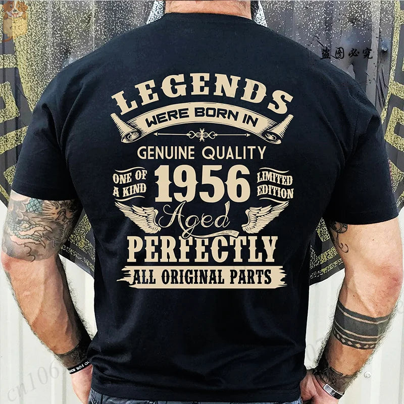 Vintage 1956 Birthday Shirt — Legends Were Born in 1956