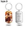 Personalized Picture Drive Safe Keychain for Daddy Custom Photo Drive Safe Reminder Keyring for Him Birthday Or Fathers Day Gift