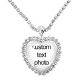 Personalized Necklaces For Personalised Custom Pendant Peach Heart Necklace Glass Pendants Mum Dad Baby Custom Gifts Jewelry