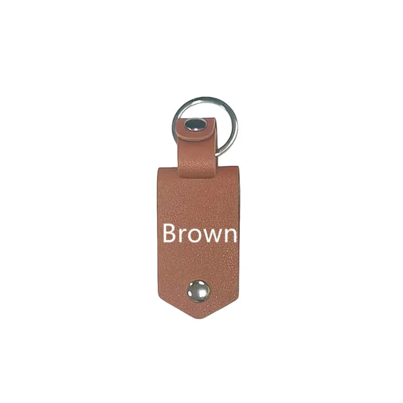 Leather Keychain with Photo and Text, Personalized Keychain Anniversary Gift, Gift for New Dad, Father's Day Gift, Men's Gift