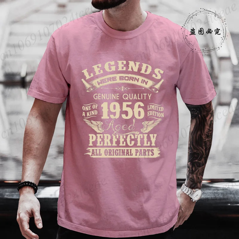 Vintage 1956 Birthday Shirt — Legends Were Born in 1956