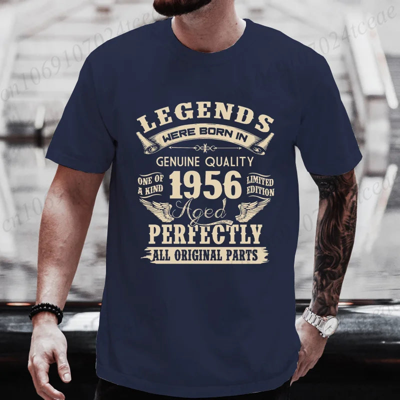 Vintage 1956 Birthday Shirt — Legends Were Born in 1956