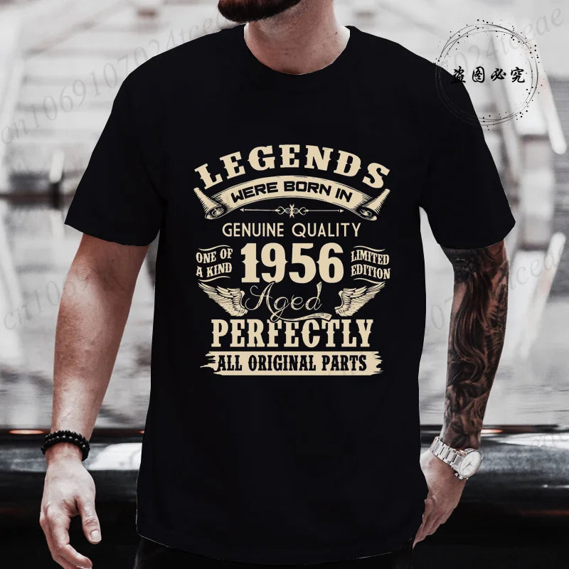 Vintage 1956 Birthday Shirt — Legends Were Born in 1956
