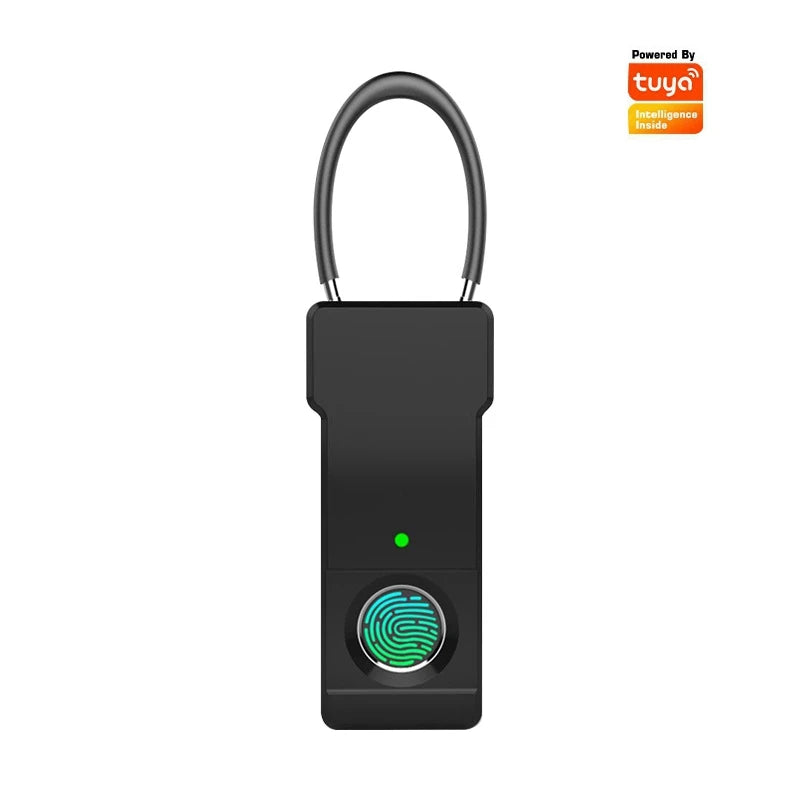 Tuya Fingerprint Padlock Bluetooth Combination Padlock Suitcase Luggage New Metal Code Lock Mini Fingerprint Key Anti-Theft Lock