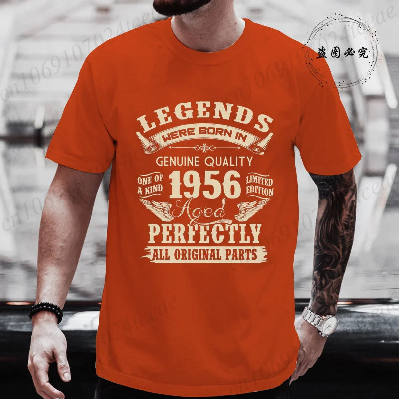 Vintage 1956 Birthday Shirt — Legends Were Born in 1956