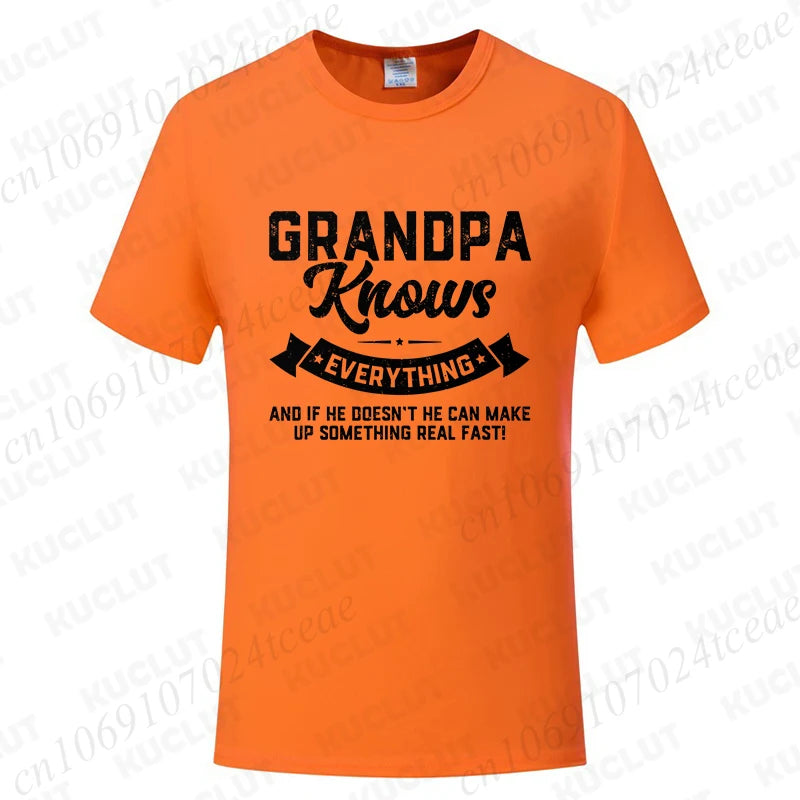 Grandpa Knows Everything T-Shirt — Funny Father's Day Gift