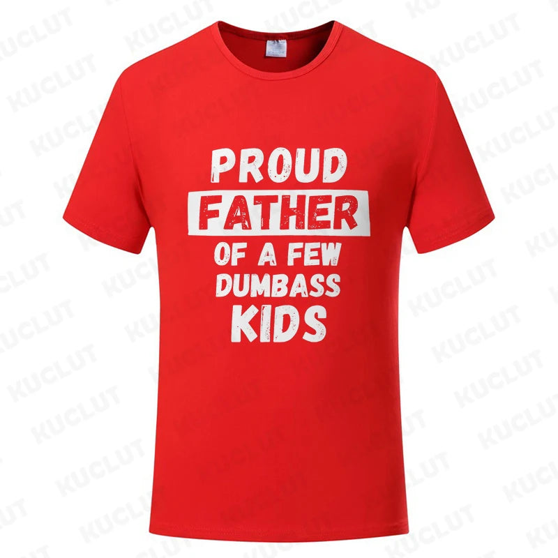 Funny Daddy & Dad Joke Gift T-Shirt Proud Father of A Few Kids Graphic Clothes Personalized Women Men Summer Tee T Shirts Tops