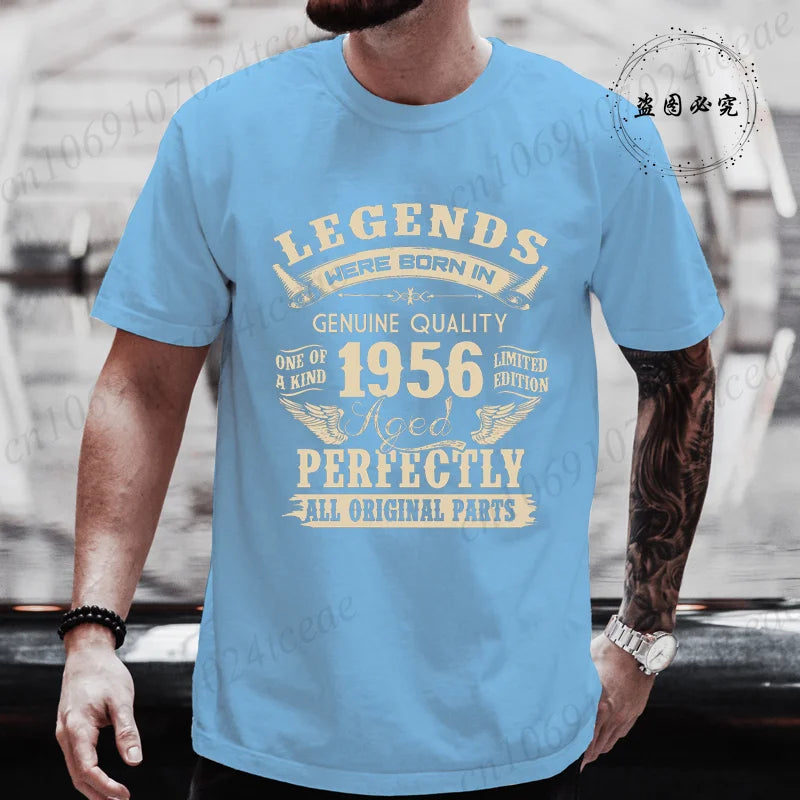 Vintage 1956 Birthday Shirt — Legends Were Born in 1956