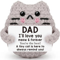 New Handmade Crochet Doll for Mom Dad Knitted Dog Positive Animal Dolls Birthday Fathers Mothers Day Custom Collectible Gift