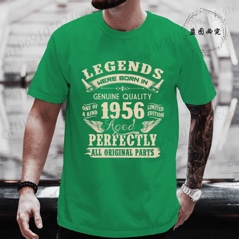Vintage 1956 Birthday Shirt — Legends Were Born in 1956