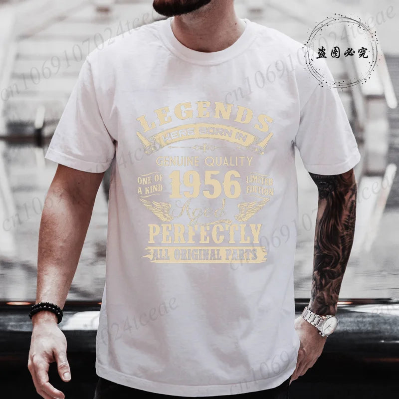 Vintage 1956 Birthday Shirt — Legends Were Born in 1956