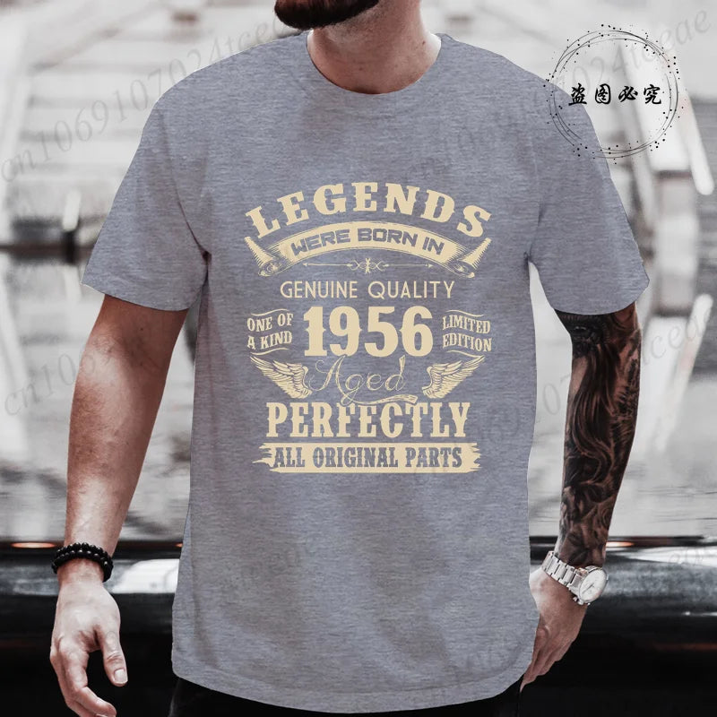 Vintage 1956 Birthday Shirt — Legends Were Born in 1956