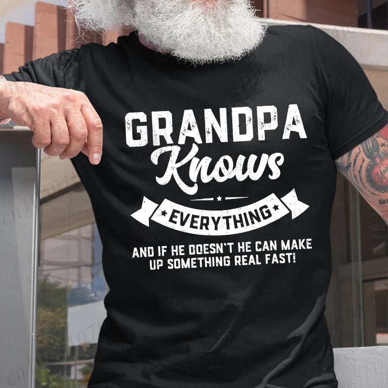 Grandpa Knows Everything T-Shirt — Funny Father's Day Gift