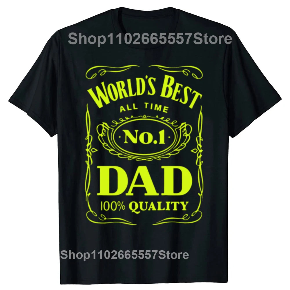Best Dad In The Galaxy T-Shirt Funny Fathers Day Present Birthday Gifts For Dad Father Men Husband Summer Cotton T Shirt Tshirt