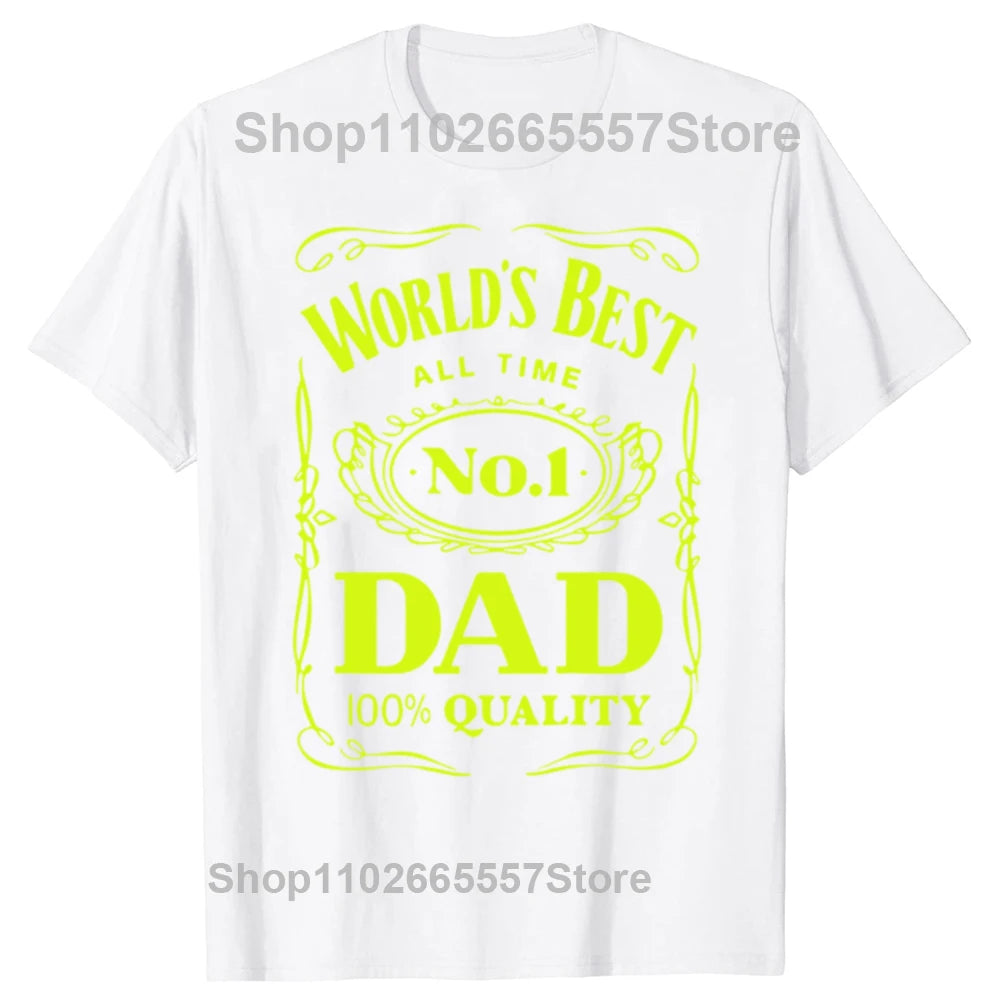 Best Dad In The Galaxy T-Shirt Funny Fathers Day Present Birthday Gifts For Dad Father Men Husband Summer Cotton T Shirt Tshirt
