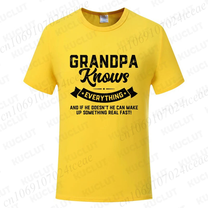 Grandpa Knows Everything T-Shirt — Funny Father's Day Gift