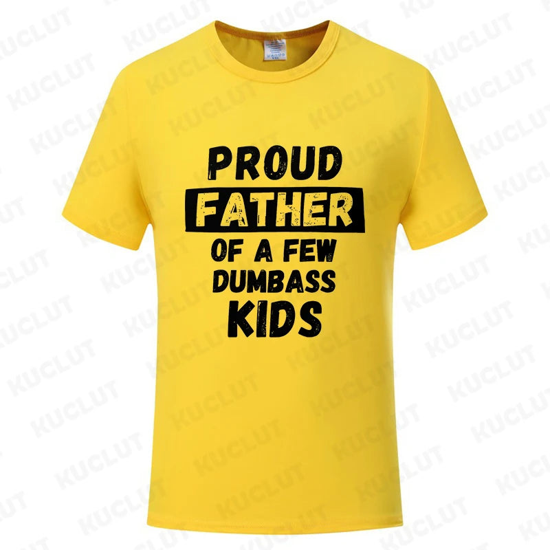 Funny Daddy & Dad Joke Gift T-Shirt Proud Father of A Few Kids Graphic Clothes Personalized Women Men Summer Tee T Shirts Tops
