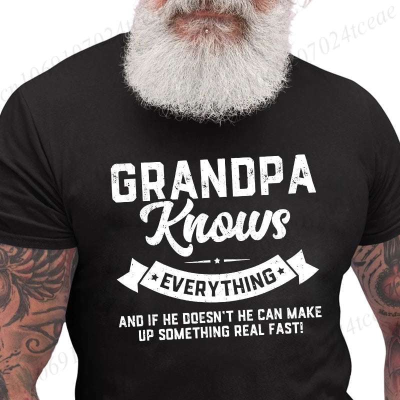 Grandpa Knows Everything T-Shirt — Funny Father's Day Gift