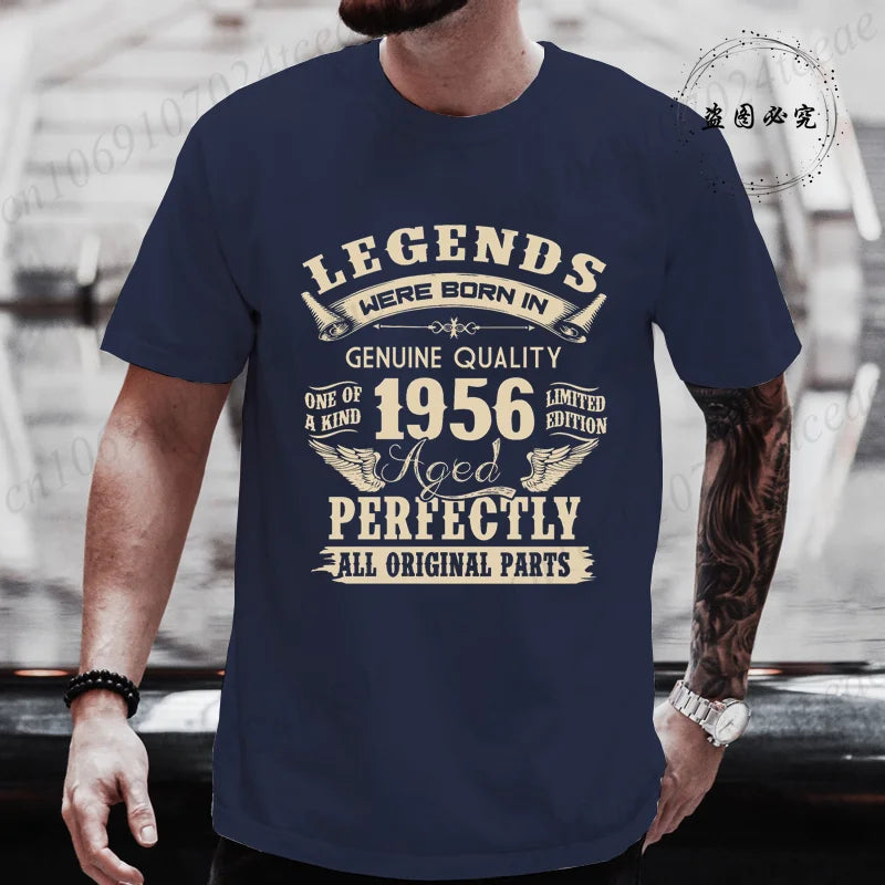 Vintage 1956 Birthday Shirt — Legends Were Born in 1956