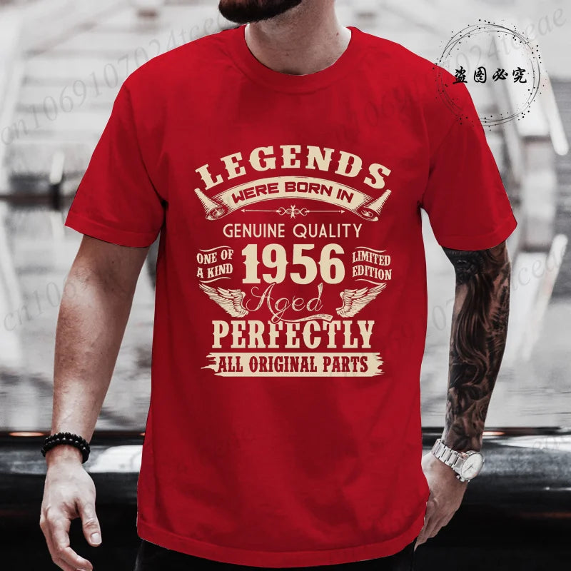 Vintage 1956 Birthday Shirt — Legends Were Born in 1956