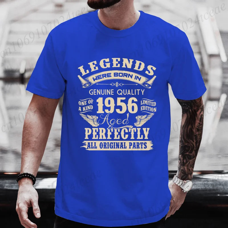 Vintage 1956 Birthday Shirt — Legends Were Born in 1956
