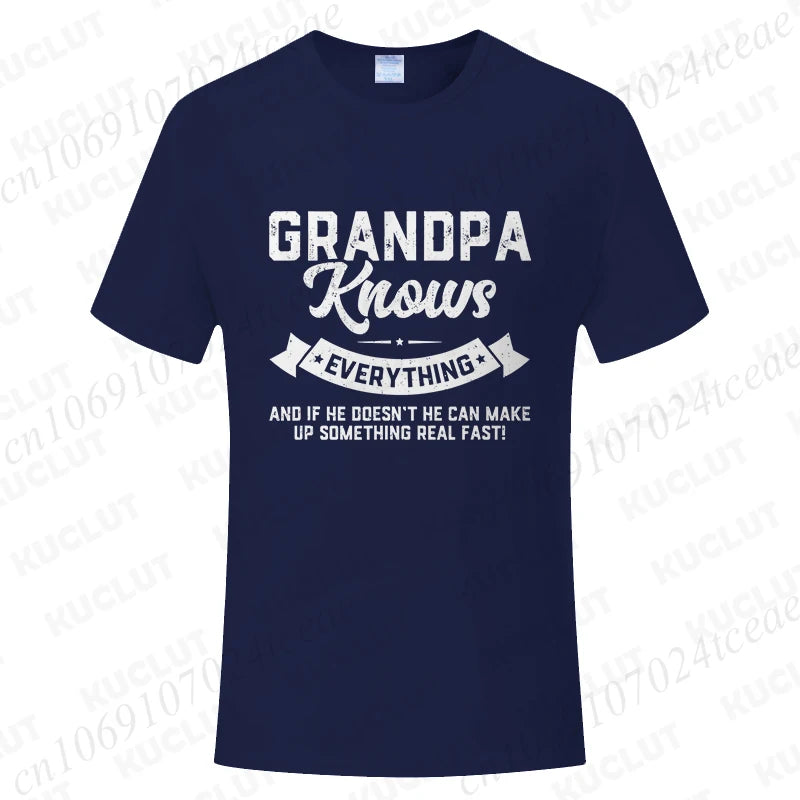 Grandpa Knows Everything T-Shirt — Funny Father's Day Gift
