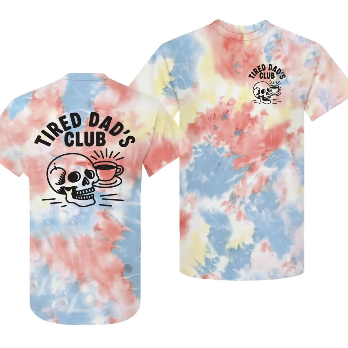 Men Creative Printing Short Sleeve Father's Day Gifts Casual Tops Mens Clothing Tired Dads Club Shirt Tired Dads Club T-shirts