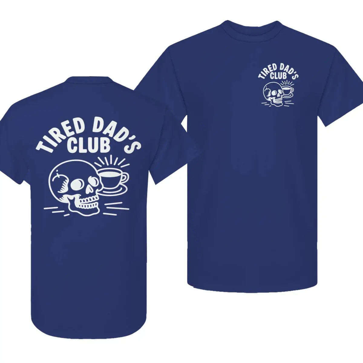 Men Creative Printing Short Sleeve Father's Day Gifts Casual Tops Mens Clothing Tired Dads Club Shirt Tired Dads Club T-shirts