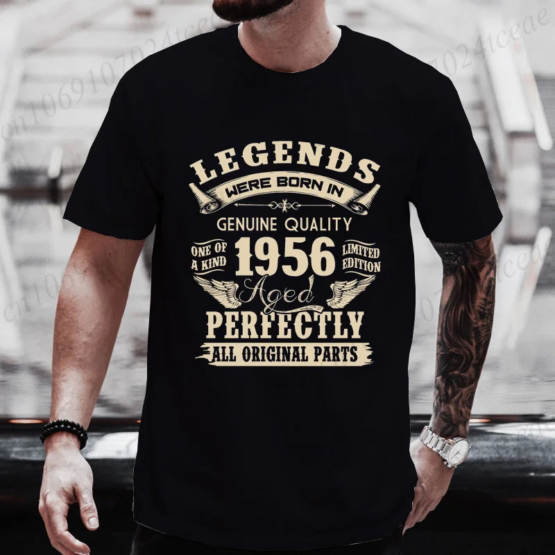 Vintage 1956 Birthday Shirt — Legends Were Born in 1956